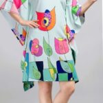 Fashion Mania Digital Print Kaftaan Dress/Kaftaan Kurti Free Size
