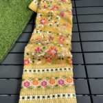 Fashion Mania Khadi Silk All Over Embroidered party Wear / Wedding Wear Saree