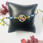 Fashion Mania Handcrafted Designer Evil Eye Rakhi For Brothers/Bhai