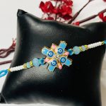 Fashion Mania Handcrafted Multi Evil Eyes Rakhi For Brothers