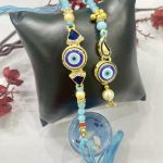 Fashion Mania Designer Evil Eye Pair Rakhi for Bhai and Bhabhi
