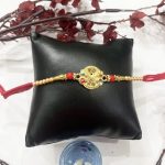 Fashion Mania Designer Golden Meena Rakhi For Brothers/Bhai